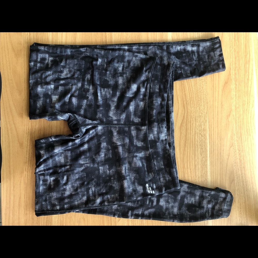 bcg Grey and Black Fleece Lined Leggings